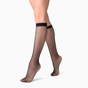 Sieťované podkolienky Feetee black