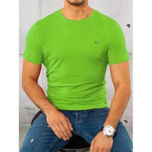 Pánske tričko s krátkym rukávom v zelenej farbe
