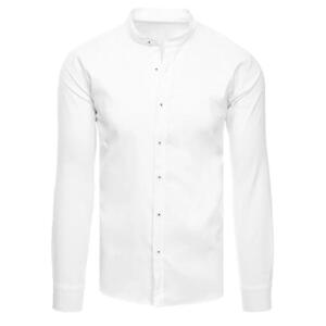 Elegantná biela košeľa s dlhým rukávom