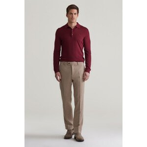 NOHAVICE GANT SLIM HERRINGBONE SUIT PANTS CACAO
