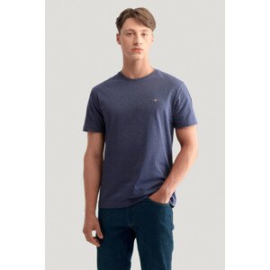 TRIČKO GANT REG SHIELD SS T-SHIRT DARK JEANSBLUE MELANGE