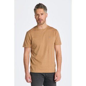 TRIČKO GANT REG SHIELD SS T-SHIRT WARM KHAKI