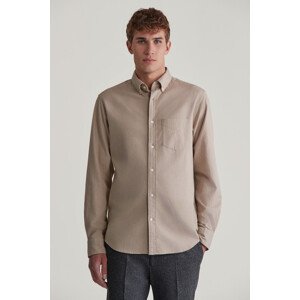 KOŠEĽA GANT REG FLANNEL MELANGE SHIRT DRY SAND
