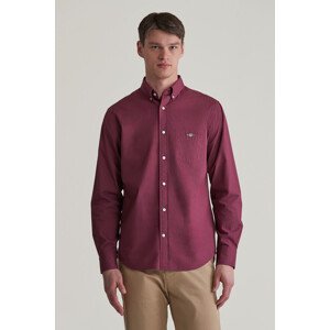 KOŠEĽA GANT REG MICRO PRINT SHIRT WINE RED