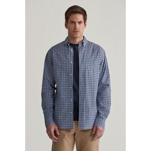 KOŠEĽA GANT REG POPLIN SMALL CHECK SHIRT COLLEGE BLUE