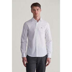 KOŠEĽA GANT SLIM POPLIN STRETCH SHIRT WHITE