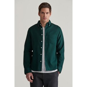 KOŠEĽA GANT REG GMNT DYED WAFFLE SHIRT TARTAN GREEN