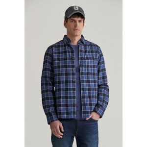 KOŠEĽA GANT REG HERRINGBONE CHECK SHIRT EVENING BLUE