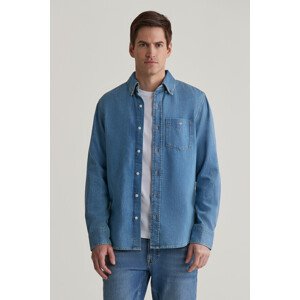 KOŠEĽA GANT REG DENIM SHIRT SEMI LIGHT BLUE WORN IN