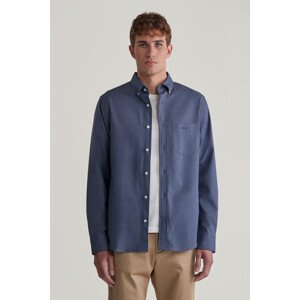 KOŠEĽA GANT REG HOUNDSTOOTH WOOL FLANNEL SHIRT EVENING BLUE