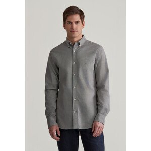 KOŠEĽA GANT REG HOUNDSTOOTH WOOL FLANNEL SHIRT WASHED OUT BLACK