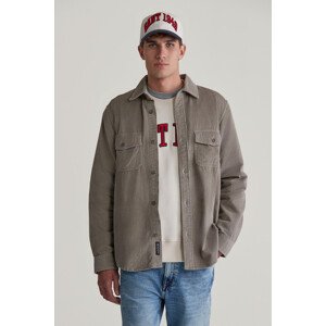 KOŠEĽA GANT REG CORDUROY OVERSHIRT WARM GREY