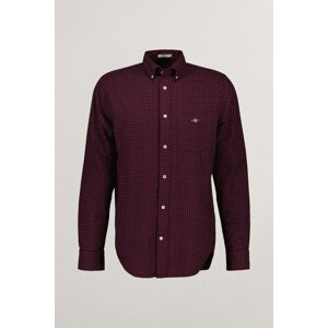 KOŠEĽA GANT REG MICROCHECK FLANNEL SHIRT WINE RED