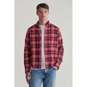 KOŠEĽA GANT REG FLANNEL PLAID SHIRT RUBY RED