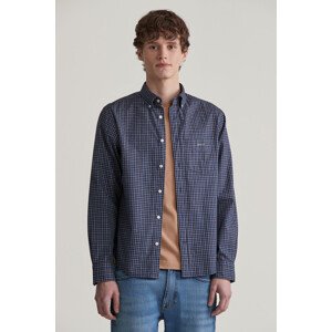 KOŠEĽA GANT REG JASPE TATTERSALL SHIRT PERSIAN BLUE
