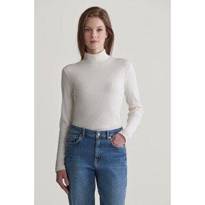 ROLÁK GANT SLIM RIB TURTLENECK EGGSHELL