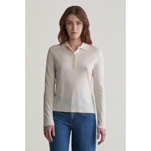 POLOKOŠEĽA GANT REG SEAMLESS LS POLO CREAM