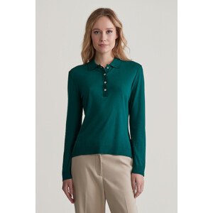 POLOKOŠEĽA GANT REG SEAMLESS LS POLO DEEP FOREST