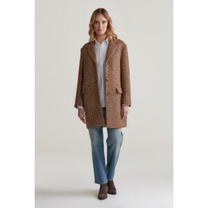 KABÁT GANT HERITAGE HERRINGBONE COAT CACAO