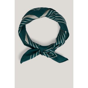 ŠATKA GANT MONOGRAM BORDER SILK SCARF DEEP FOREST
