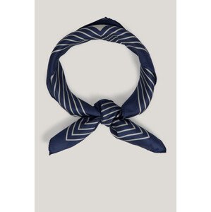 ŠATKA GANT MONOGRAM BORDER SILK SCARF EVENING BLUE