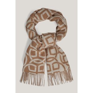 ŠÁL GANT G PATTERN SCARF CARAMEL BEIGE