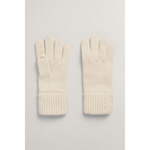 RUKAVICE GANT WOOL KNITTED GLOVES CREAM