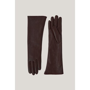 RUKAVICE GANT LONG LEATHER GLOVES SOIL BROWN
