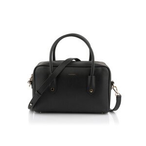 KABELKA GANT ICONIC MEDIUM LEATHER BAG BLACK