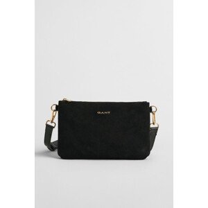 KABELKA GANT SUEDE SHOULDER BAG BLACK
