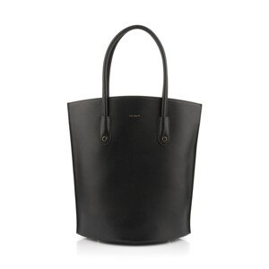 KABELKA GANT LEATHER TOP HANDLE TOTE BAG BLACK