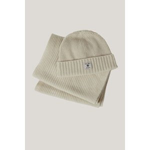 SET ČAPICA A ŠÁL GANT BEANIE SCARF GIFT SET CREAM
