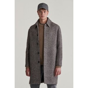KABÁT GANT WOOL CAR COAT DEEP BROWN