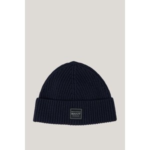 ČAPICA GANT COTTON RIBBED BEANIE EVENING BLUE