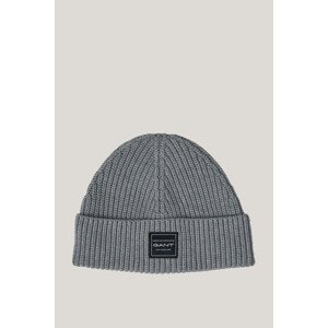 ČAPICA GANT COTTON RIBBED BEANIE GREY MELANGE