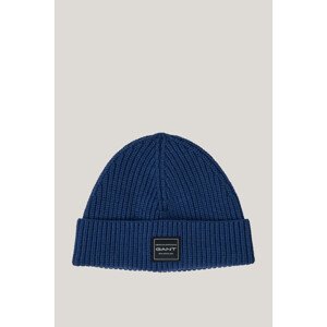 ČAPICA GANT COTTON RIBBED BEANIE VINTAGE BLUE