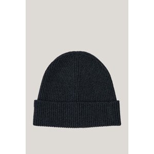 ČAPICA GANT FINE KNITTED WOOL BEANIE CHARCOAL MELANGE