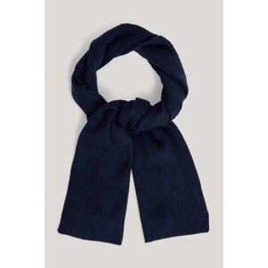 ŠÁL GANT FINE KNIT WOOL SCARF EVENING BLUE
