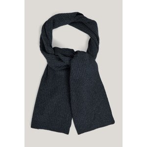 ŠÁL GANT FINE KNIT WOOL SCARF CHARCOAL MELANGE