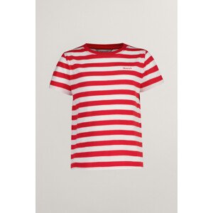 TRIČKO GANT STRIPED SHIELD T-SHIRT BRIGHT RED