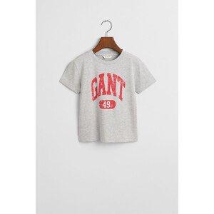TRIČKO GANT GANT 49 ARCH RELAXED T-SHIRT LIGHT GREY MELANGE