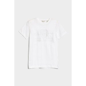 TRIČKO GANT TONAL AS SS T-SHIRT WHITE