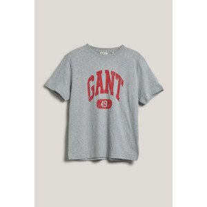 TRIČKO GANT GANT 49 ARCH RELAXED T-SHIRT LIGHT GREY MELANGE