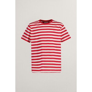 TRIČKO GANT STRIPED SHIELD T-SHIRT BRIGHT RED