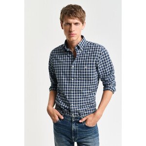 KOŠEĽA GANT REG CLASSIC POPLIN TARTAN SHIRT COLLEGE BLUE