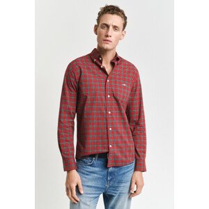 KOŠEĽA GANT REG CLASSIC POPLIN TARTAN SHIRT RUBY RED