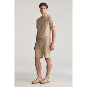TEPLÁKOVÉ ŠORTKY GANT REG SHIELD SWEAT SHORTS DRY SAND