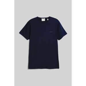 TRIČKO GANT SLIM MERCERIZED SS T-SHIRT EVENING BLUE