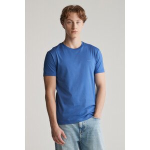 TRIČKO GANT SLIM MERCERIZED SS T-SHIRT RICH BLUE