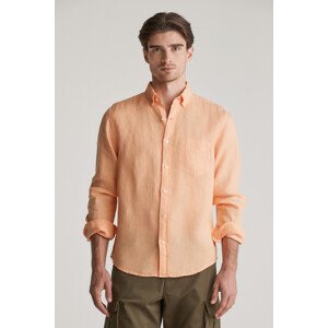 KOŠEĽA GANT REG GMNT DYED LINEN SHIRT PEACHY ORANGE
